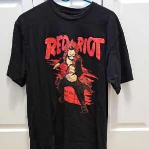 Red Riot Black Graphic T-Shirt